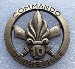 insigne du commando De Préville 