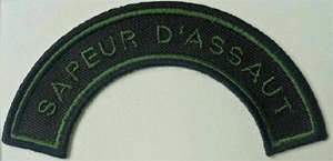 17°RGP titre d'épaule Sapeur d'Assaut 