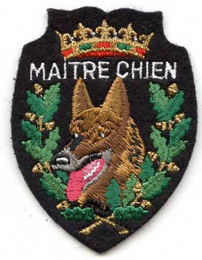 Ecusson feutrine 'Maitre Chien' 