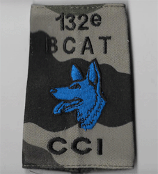 Epaulette 132° BCAT-CCI (bleu) 