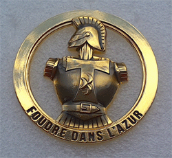 Insigne de beret 54 RT( cuirasse lisse).