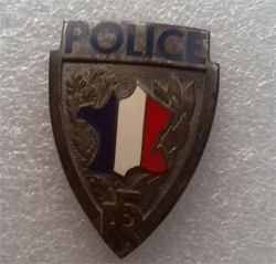 Insigne de casquette Police Nationale