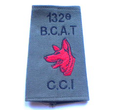 Passant d Epaule du 132° BCAT-CCI rouge ( ancien modele ).