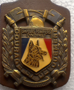 Sapeurs Pompiers-Cynophile (Bleu-Blanc-Rouge-Monobloc)