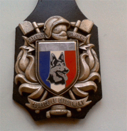 Sapeurs Pompiers Cyno courage et devouement Maitre Chien (Variante)