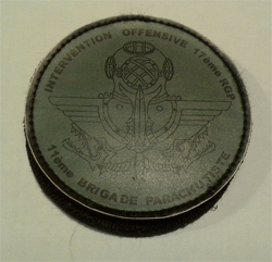 Tissu 17° RGP- 11° Brigade Parachutiste. (BV  plastifiee ).
